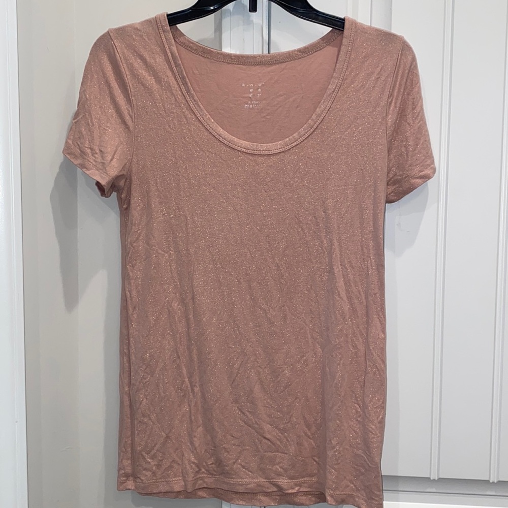 A New Day Pink Short Sleeve Shirt with a touch of SPARKLE